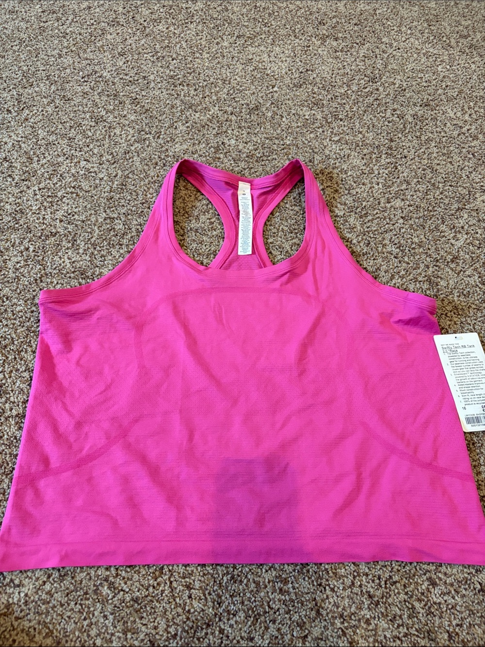 lululemon athletica Hot Pink Racerback Sports Tank